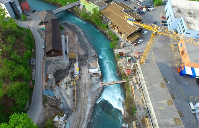 Neubau Flusskraftwerk Holenstein II